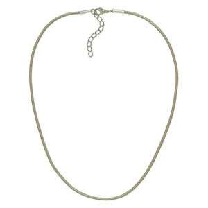 Taupe 18" Greek Rolled Genuine Leather Cord Necklace